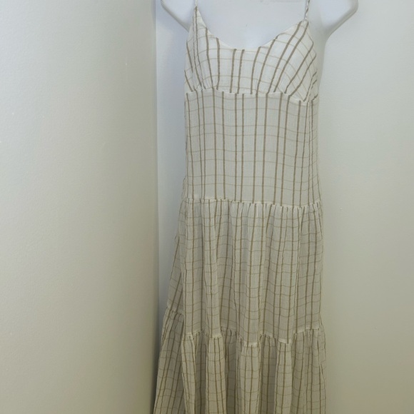 Free People Butter Yellow Maxi Dress w/ Pockets in Canvas Combo Small - Picture 10 of 11